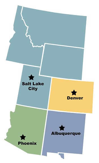 Sierra Sales Coverage Map